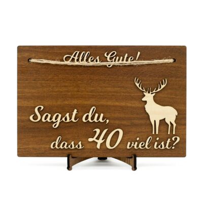 Geburtstagstafeln - Für den Jäger - nach Maß KreativerOnkel.de