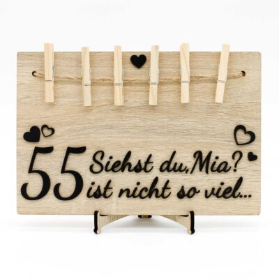 Geburtstagstafeln - Herzen - nach Maß KreativerOnkel.de