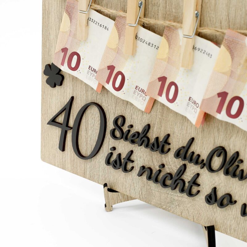 Geburtstagstafeln - Kleeblätter - nach Maß KreativerOnkel.de
