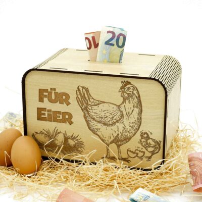 Sparbüchse - für Eier - für einen Hühnerzüchter P05-01 KreativerOnkel.de-2