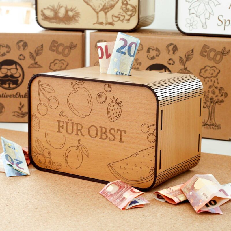 Spardose - Für Obst - für den Obstbauern P05-28 KreativerOnkel.de