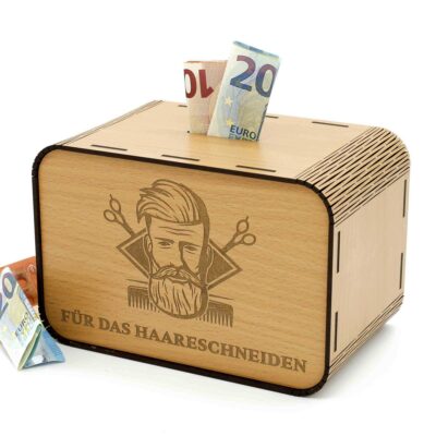 Spardosen - Für das Haareschneiden - für den Barber P04-09 KreativerOnkel.de