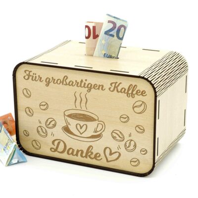 Spardosen - Für großartigen Kaffee - Trinkgeld P04-01 KreativerOnkel.de