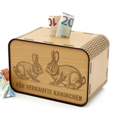 Spardosen - Für verkaufte Kaninchen - für den Kaninchenzüchter P05-09 KreativerOnkel.de