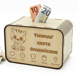 Spardose zur Geburt