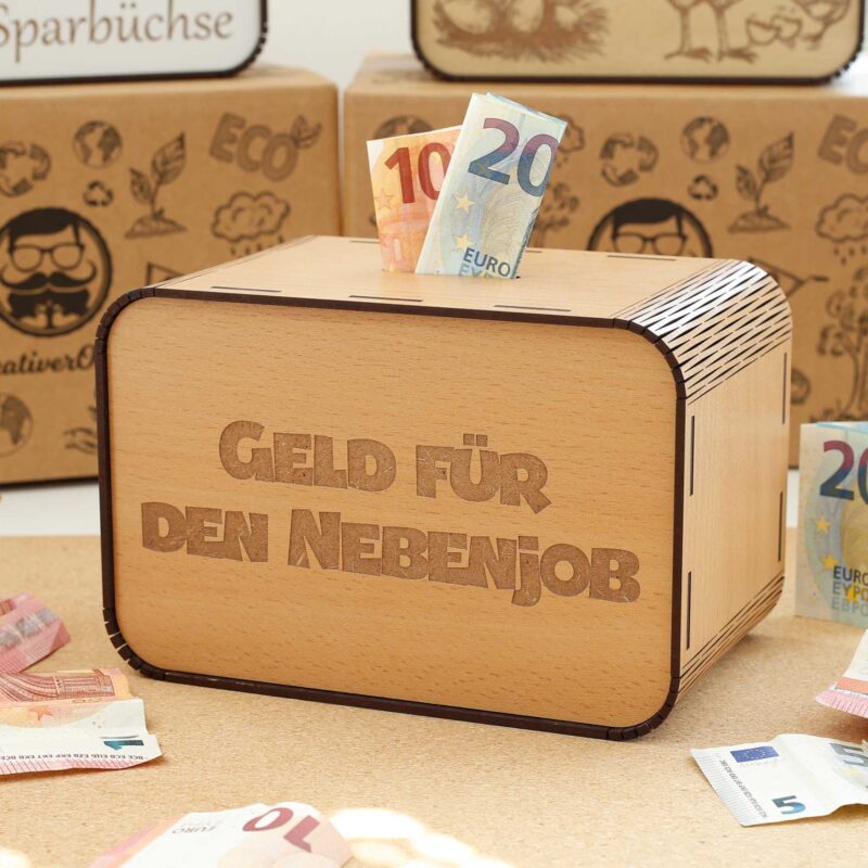 Spaardose - Geld für den Nebenjob P04-12 KreativerOnkel.de