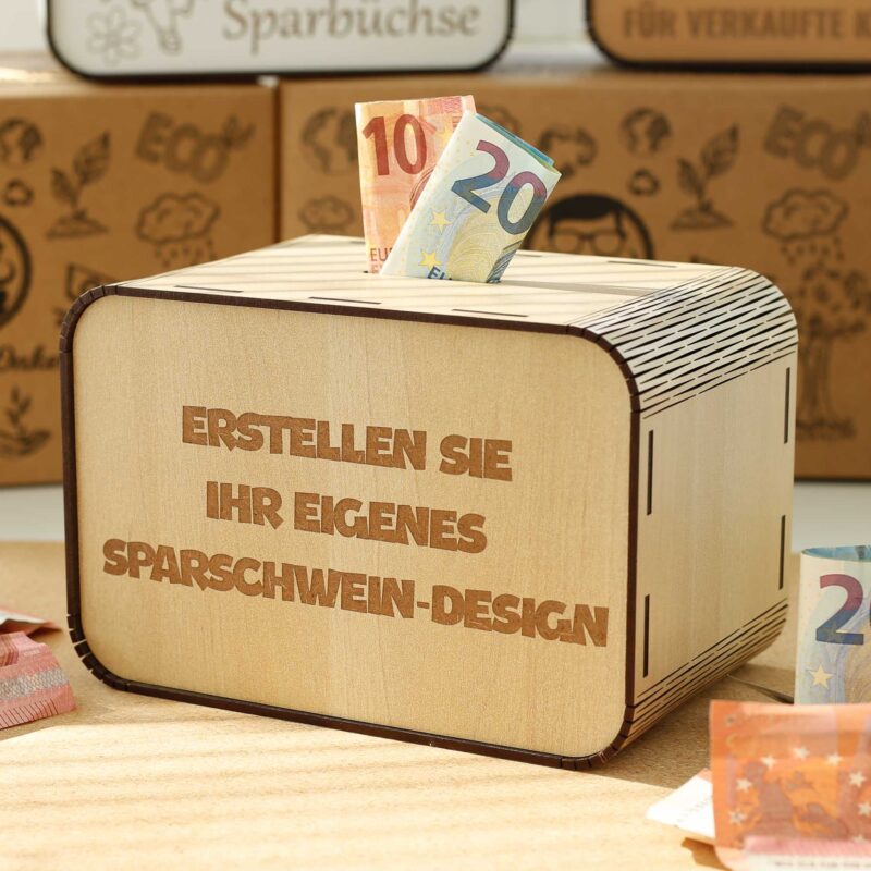 Spardose - Erstellen Sie Ihr eigenes Sparschwein-Design P10-01 KreativerOnkel.de