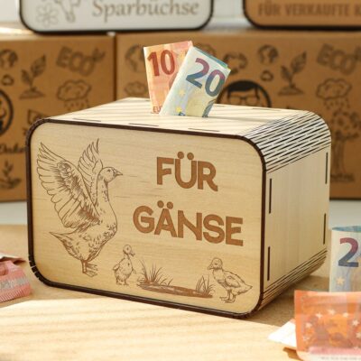 Spardose - Für Gänse - für Gänsezüchter P05-35 KreativerOnkel.de