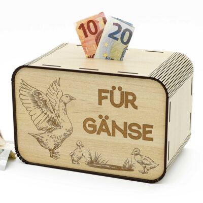 Spardose - Für Gänse - für Gänsezüchter P05-35 KreativerOnkel.de