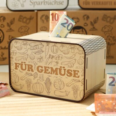 Spardose - Für Gemüse - für den Gemüsebauer P05-37 KreativerOnkel.de