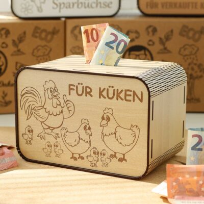 Spardose - Für Küken - für Geflügelzüchter P05-16 KreativerOnkel.de