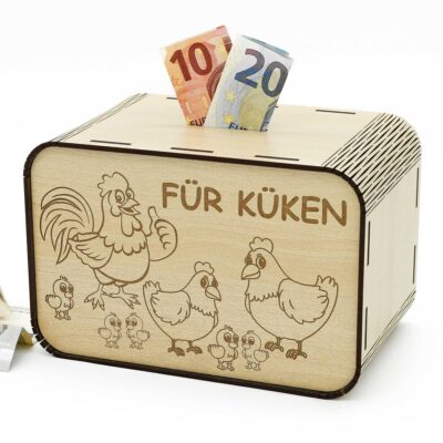 Spardose - Für Küken - für Geflügelzüchter P05-16 KreativerOnkel.de