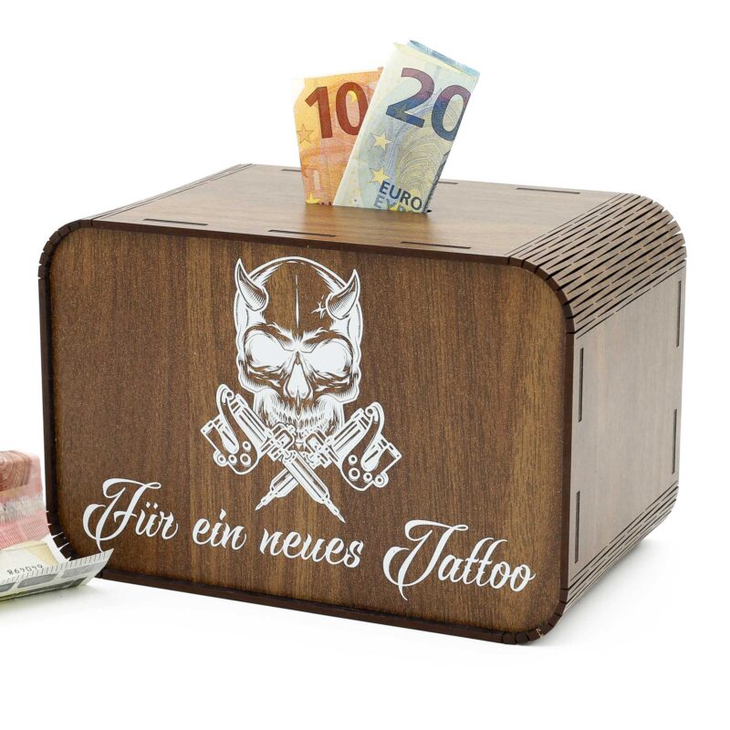 Spardose - Für ein neues Tattoo P07-09 KreativerOnkel.de