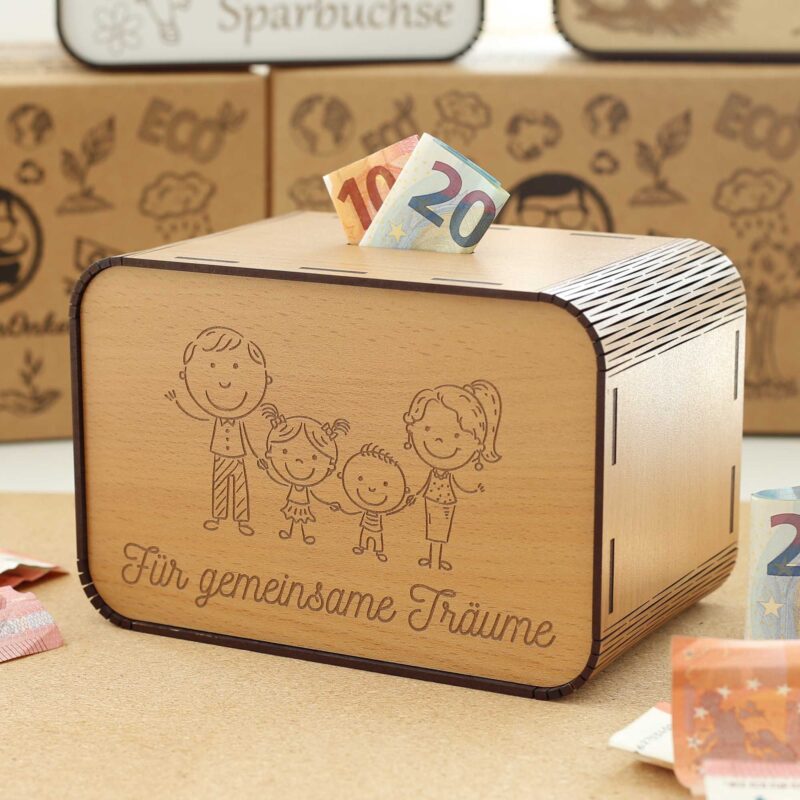 Spardose - Für gemeinsame Träume - Familie