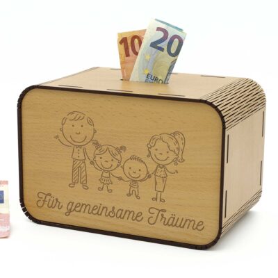 Spardose - Für gemeinsame Träume - Familie