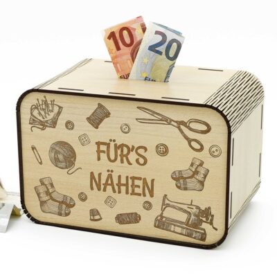 Spardose - Fürs Nähen - für Schneiderin P05-18 KreativerOnkel.de