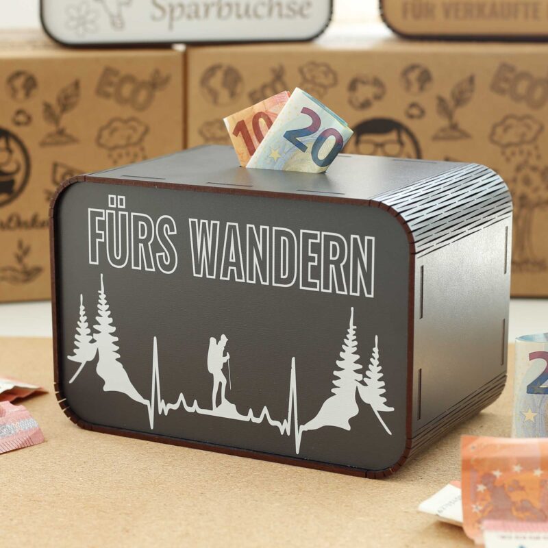 Spardose - Fürs Wandern - für Wanderer P06-14 KreativerOnkel.de