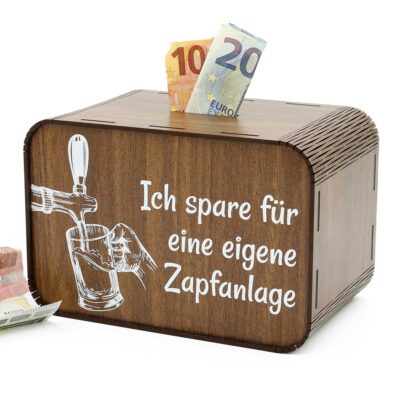 Spardose - Ich spare für eine eigene Zapfanlage P06-02 KreativerOnkel.de