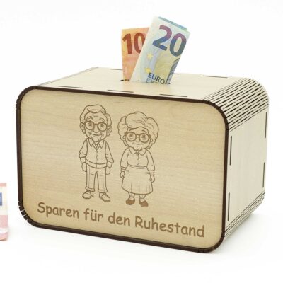Spardose Ruhestand - Sparen für den Ruhestand - Opa und Oma