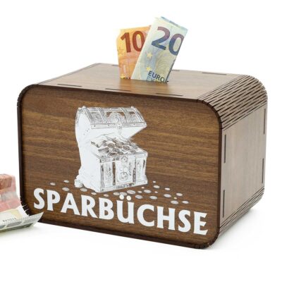 Spardose - Sparbüchse Truhe P12-01 KreativerOnkel.de