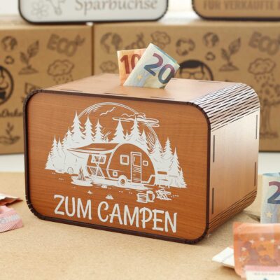 Spardose - Zum Campen - für Reisende