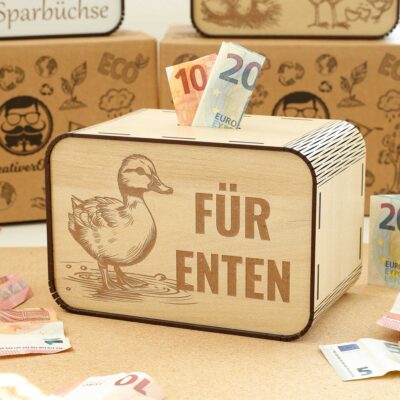 Spardose - für Enten – für einen Entenzüchter P05-30-1 KreativerOnkel.de