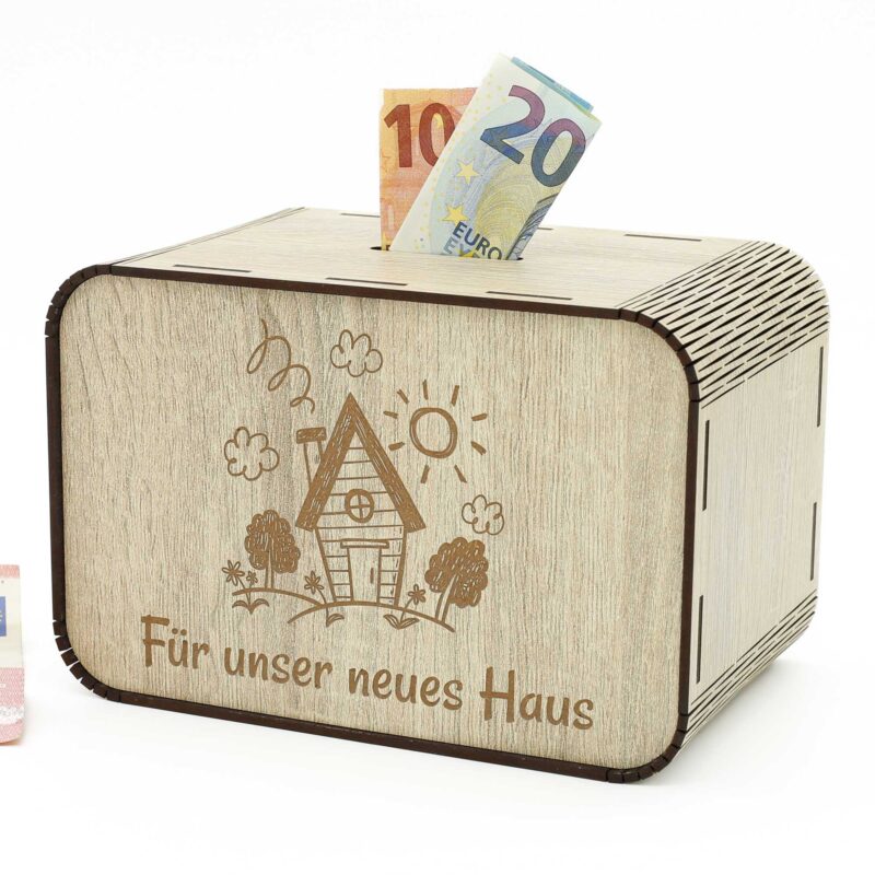 Spardose für Hausbau - für unser neues Haus
