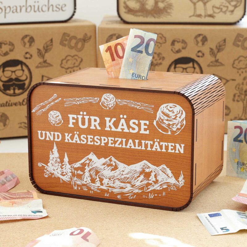 Spardose - für Käse und Käsespezialitäten P05-04-1 KreativerOnkel.de