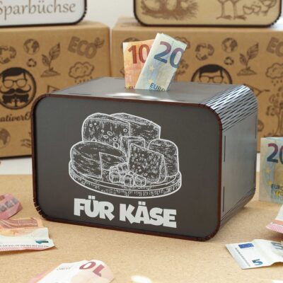 Spardose - für Käse – für einen Käsehersteller P05-27-1 KreativerOnkel.de