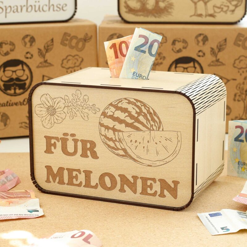 Spardose - für Melonen – für einen Melonenzüchter 1 P05-32-1 KreativerOnkel.de