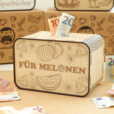 Spardose - für Melonen – für einen Melonenzüchter P05-29 KreativerOnkel.de