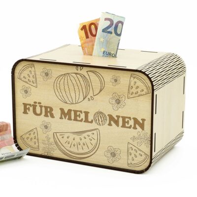 Spardose - für Melonen – für einen Melonenzüchter P05-29 KreativerOnkel.de