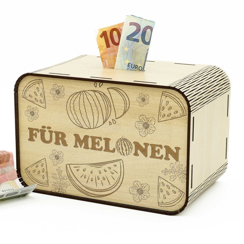 Spardose - für Melonen – für einen Melonenzüchter P05-29 KreativerOnkel.de