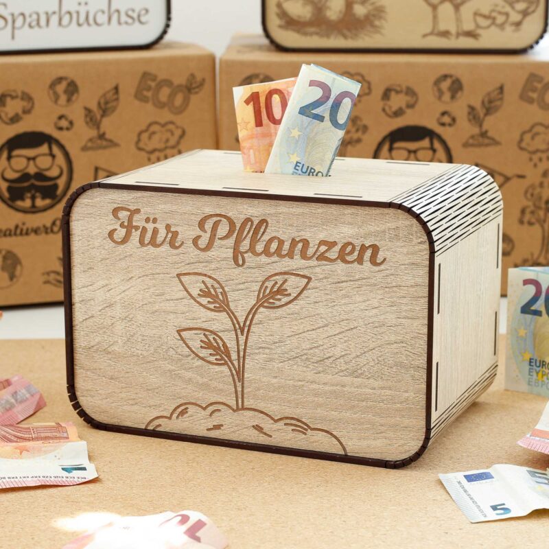 Spardose - für Pflanzen - für einen Pflanzenzüchter 1 P05-14-1 KreativerOnkel.de