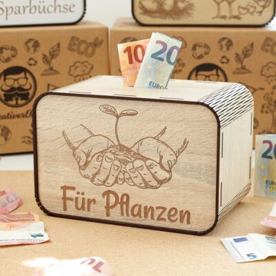 Spardose - für Pflanzen - für einen Pflanzenzüchter P05-13 KreativerOnkel.de