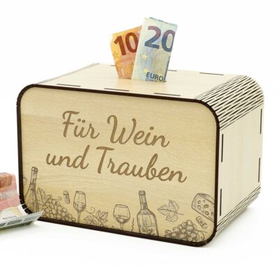 Spardose - für Wein und Trauben P05-10-1 KreativerOnkel.de