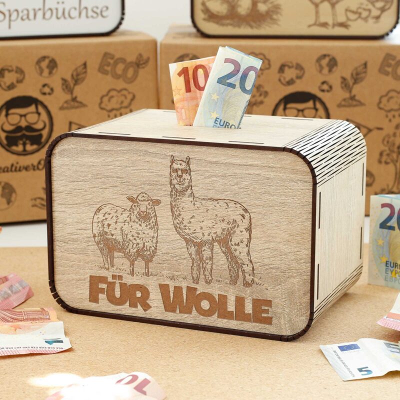 Spardose - für Wolle P05-12 KreativerOnkel.de