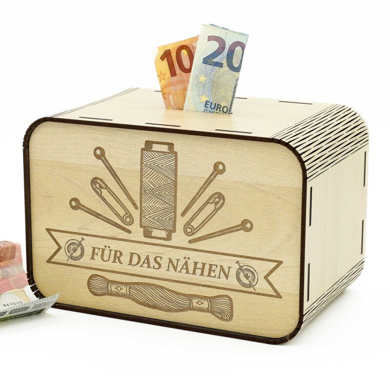 Spardose für das Nähen – für Schneiderin P04-06 KreativerOnkel.de