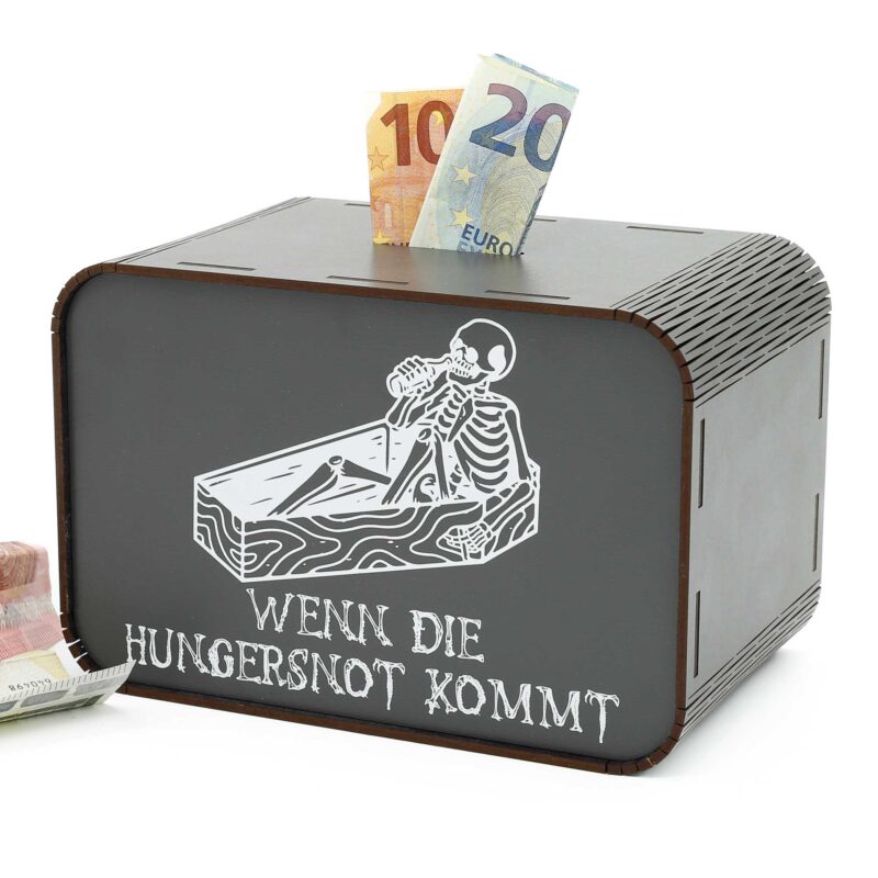 Spardose lustig - Wenn die Hungersnot kommt P07-07 KreativerOnkel.de