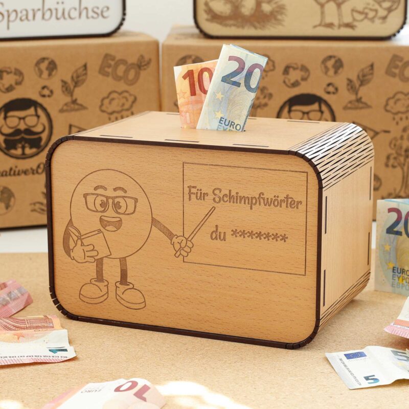 Spardose lustig - für Schimpfwörter 1 P07-06 KreativerOnkel.de