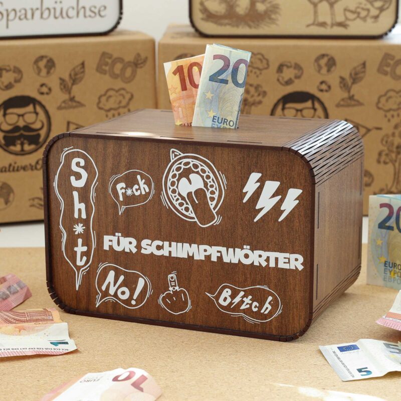 Spardose lustig - für Schimpfwörter P07-02 KreativerOnkel.de