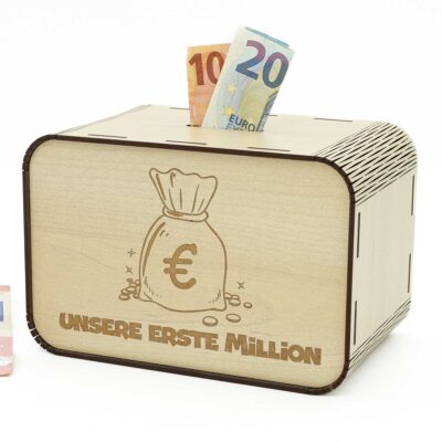 Spardose - unsere erste Million - Geldsack